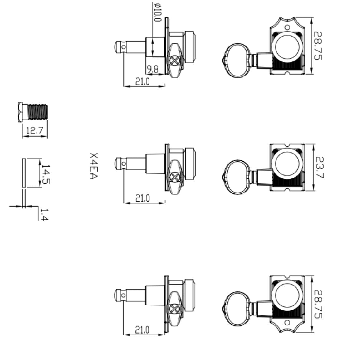 True Lok - Vin Mod 6IL - Oval Button