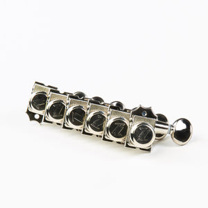 true lok 6 in-line staggered post locking keys w/ oval button set view nickel