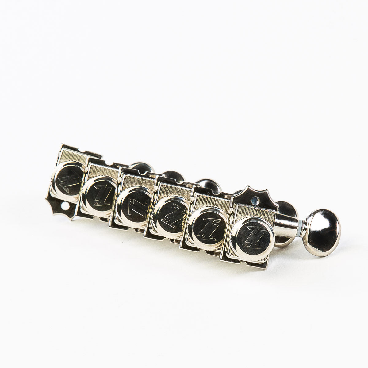 true lok 6 in-line staggered post locking keys w/ oval button set view nickel