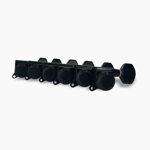 Allparts Top Lock locking tuner set view black