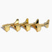 4 gold  bass keys inline style staggered 