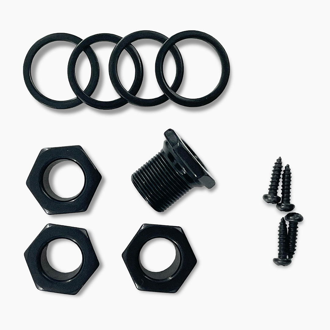 black bass key screws, washers, and rings