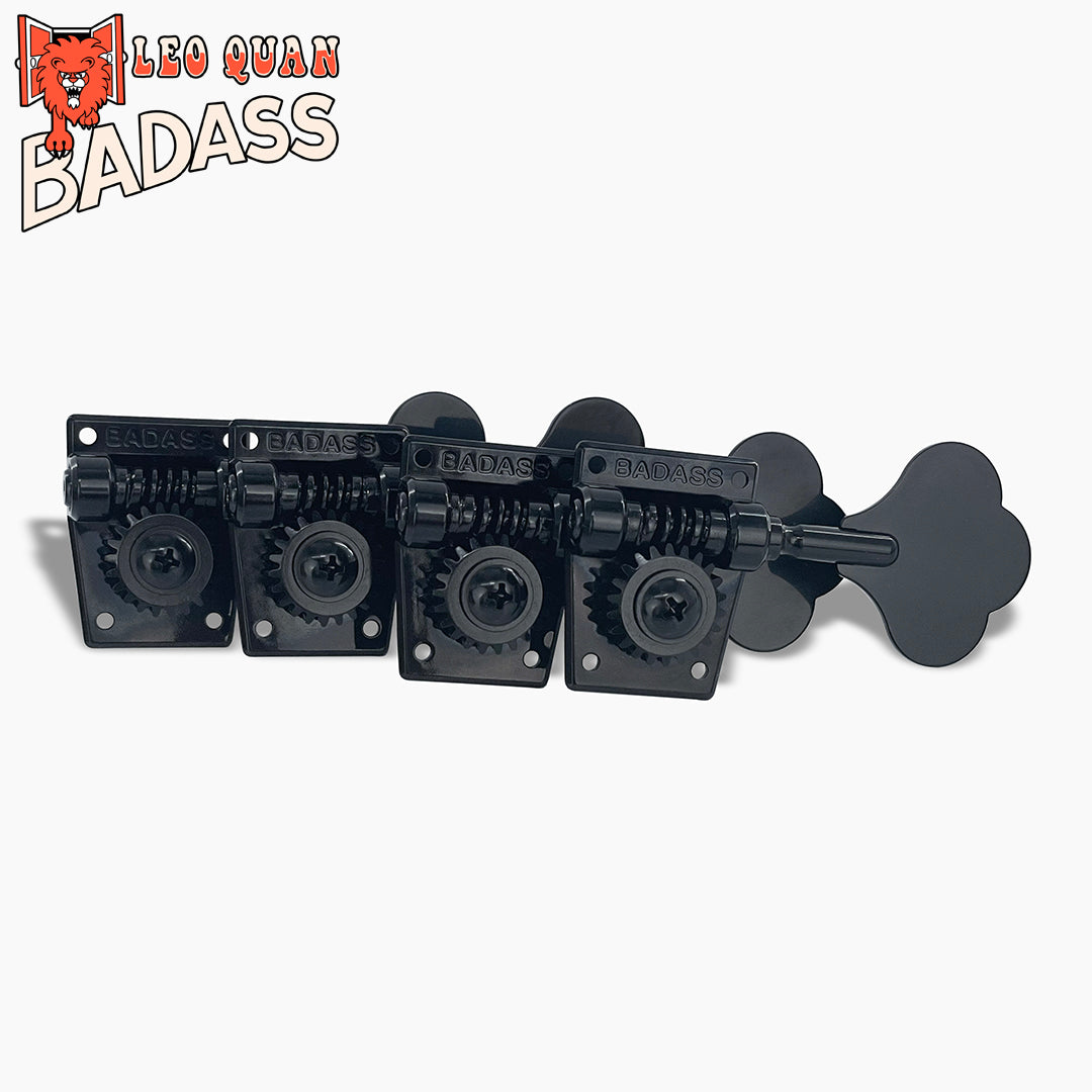 4 inline styled black bass keys