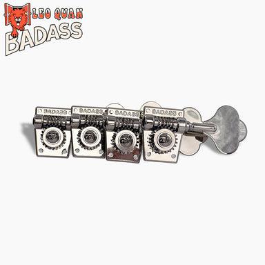 4 inline styled nickel bass keys with short posts