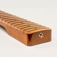 roasted maple tele neck angled heel view