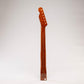 roasted flame maple tele neck back view