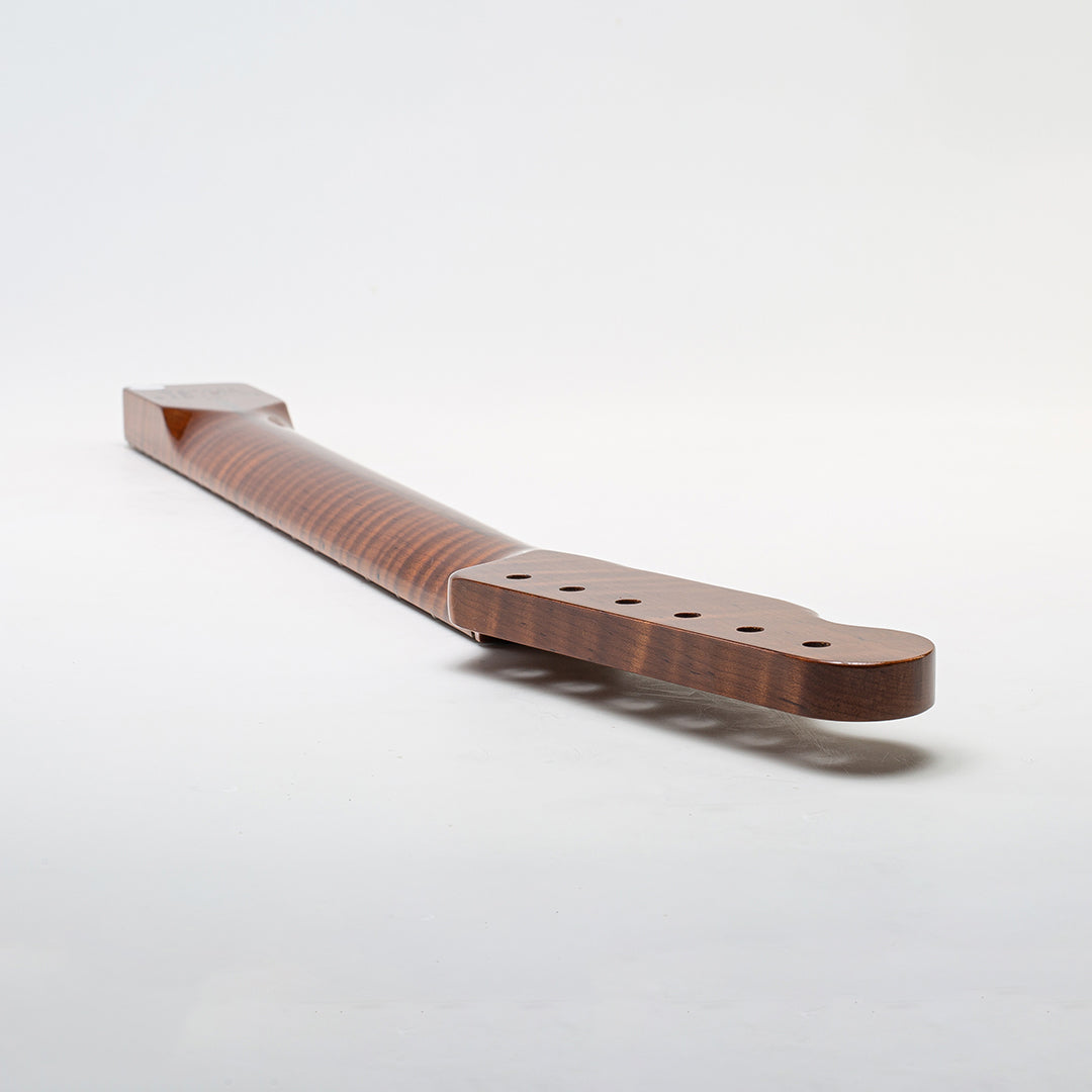 neck headstock bass side back view