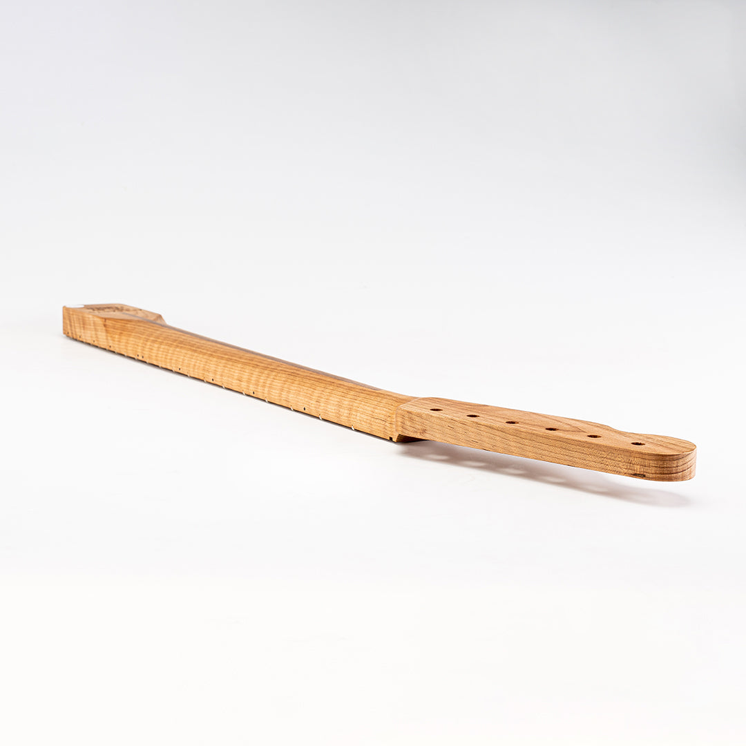 neck headstock bass side back view