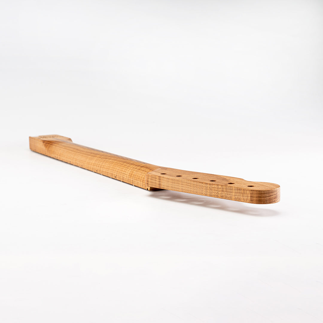 neck headstock bass side back view