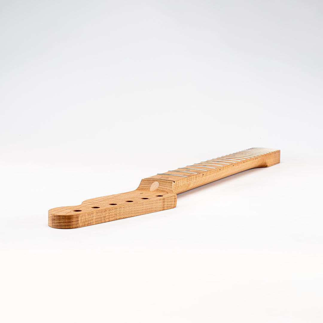neck headstock bass side view
