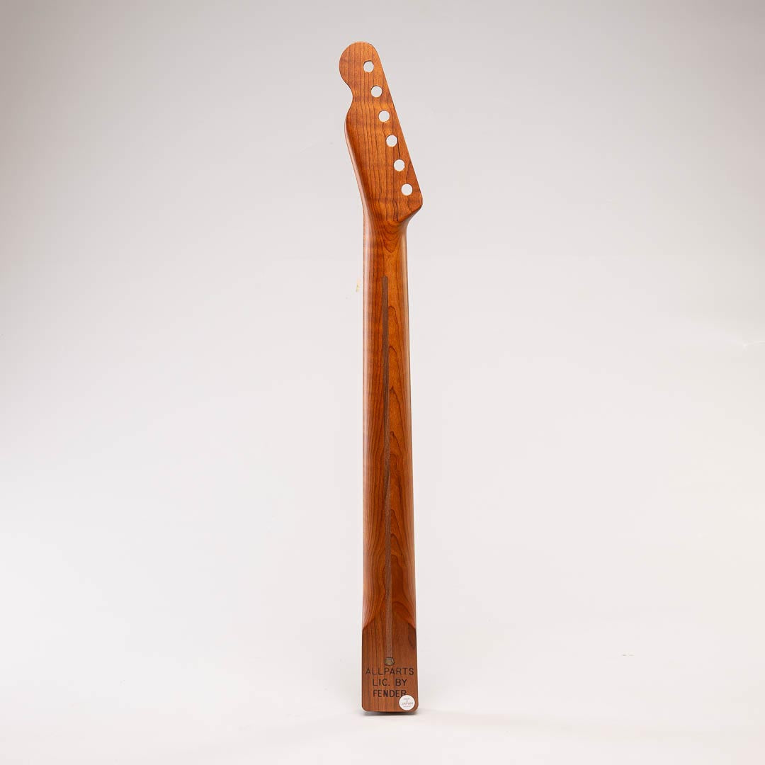 roasted maple tele neck back view