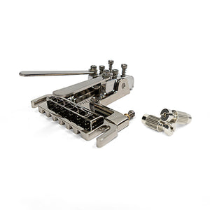 Certano Honky Tonk Special Tailpiece with Badass Wraparound Bridge Metric - Nickel - Next to Studs