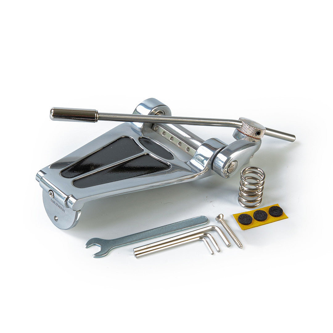 goldo G3 trem rear angled view with hardware nickel chrome