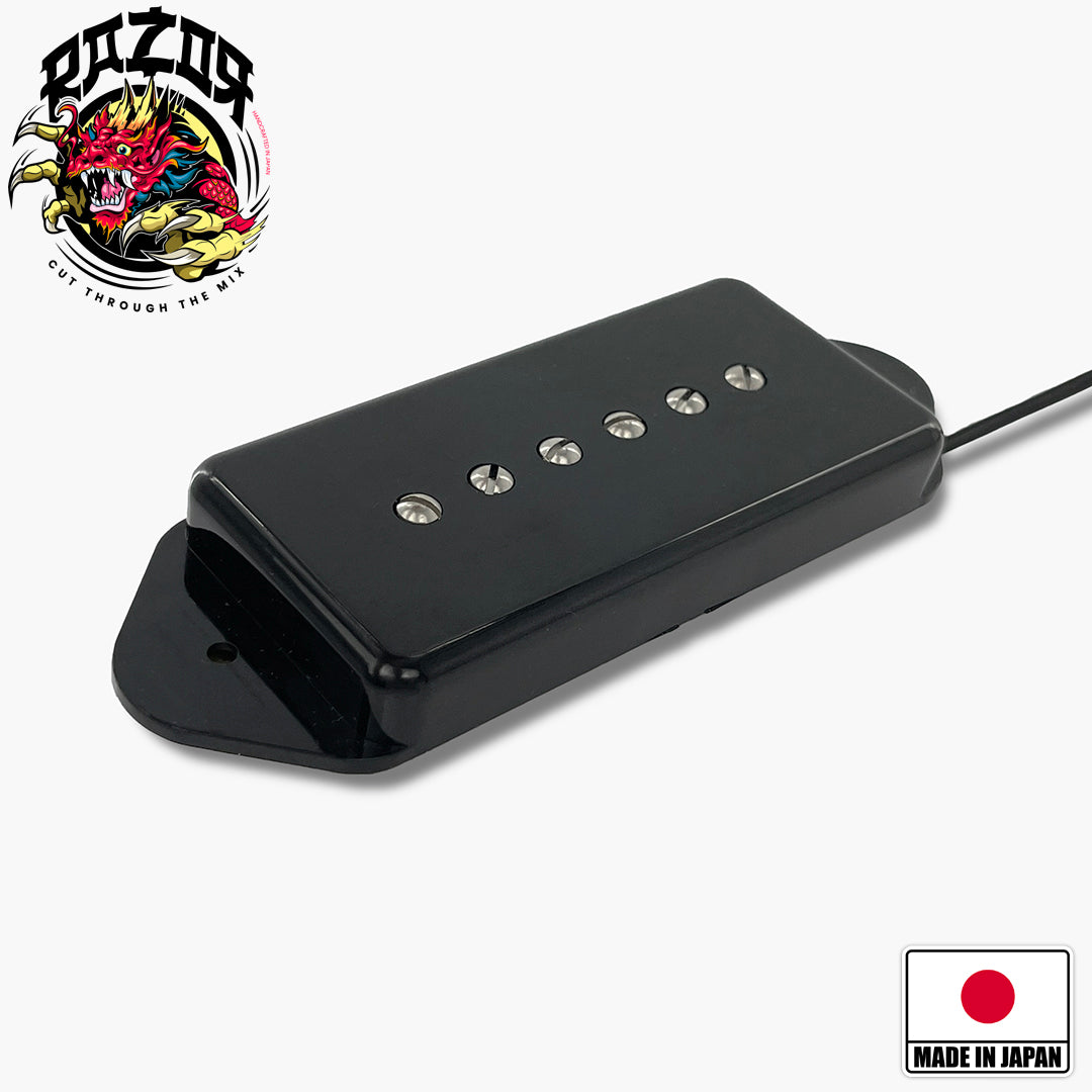 Razor® Mangetsu Full Moon Pickup - Dog Ear P90 Replacement  - Black