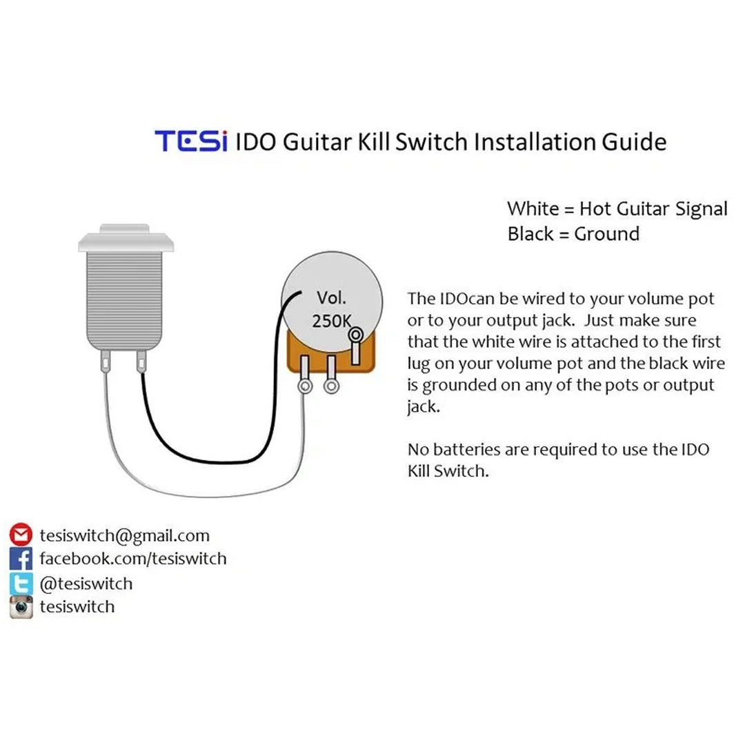 TESI SWITCH 10mm Momentary Kill Switch