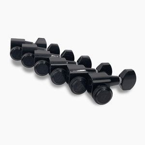 Allparts Top Lock Modern mid size locking front view set black