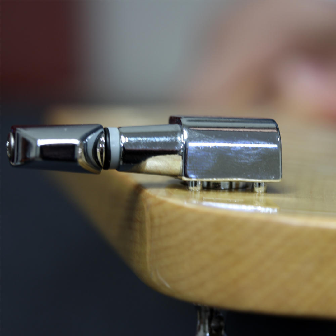 Tuner Pin Locator Jig in use side view