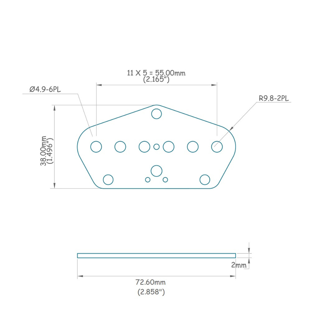 PU-6936-023 Bridge Pickup Flat Set for Telecaster®