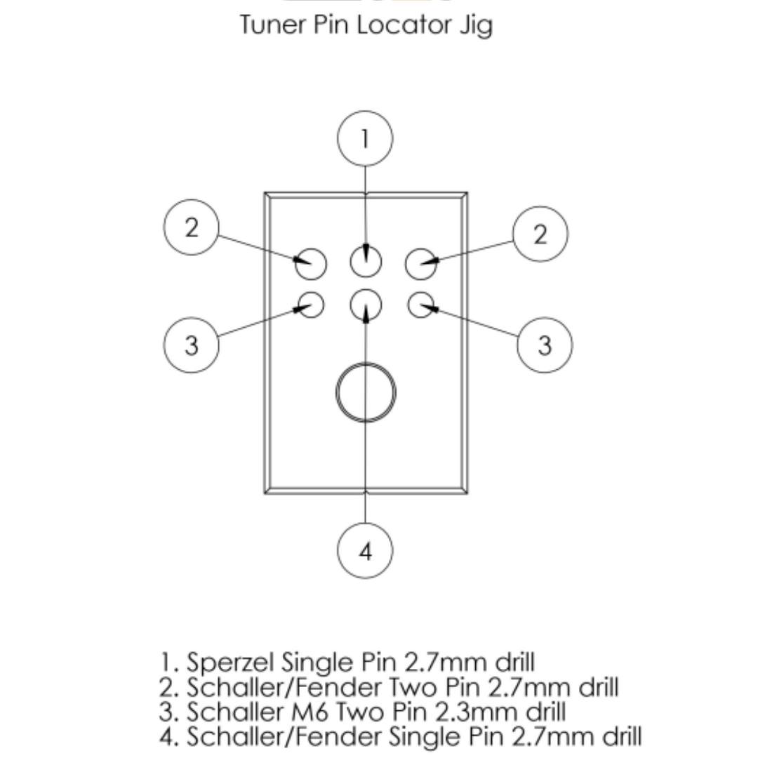 Tuner Pin Locator Jig schematic