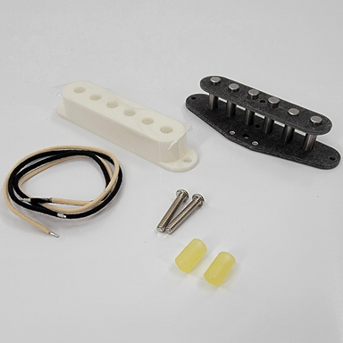 middle pickup kit with screws, cover, tubing, wire, and magnets