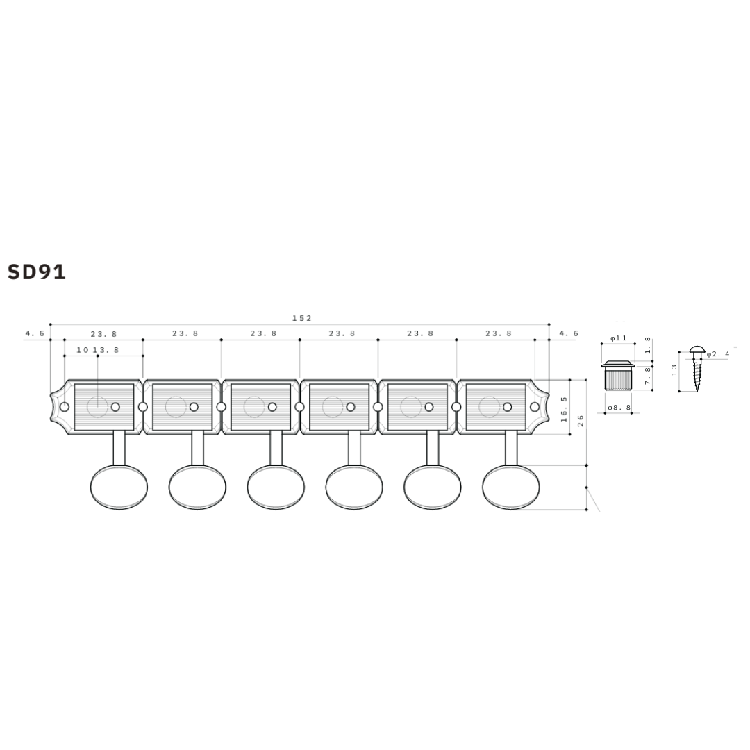 schematic for guitar tuning keys