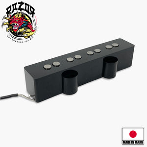 Razor® Mangetsu Full Moon Neck Pickup for Jazz Bass® - Black