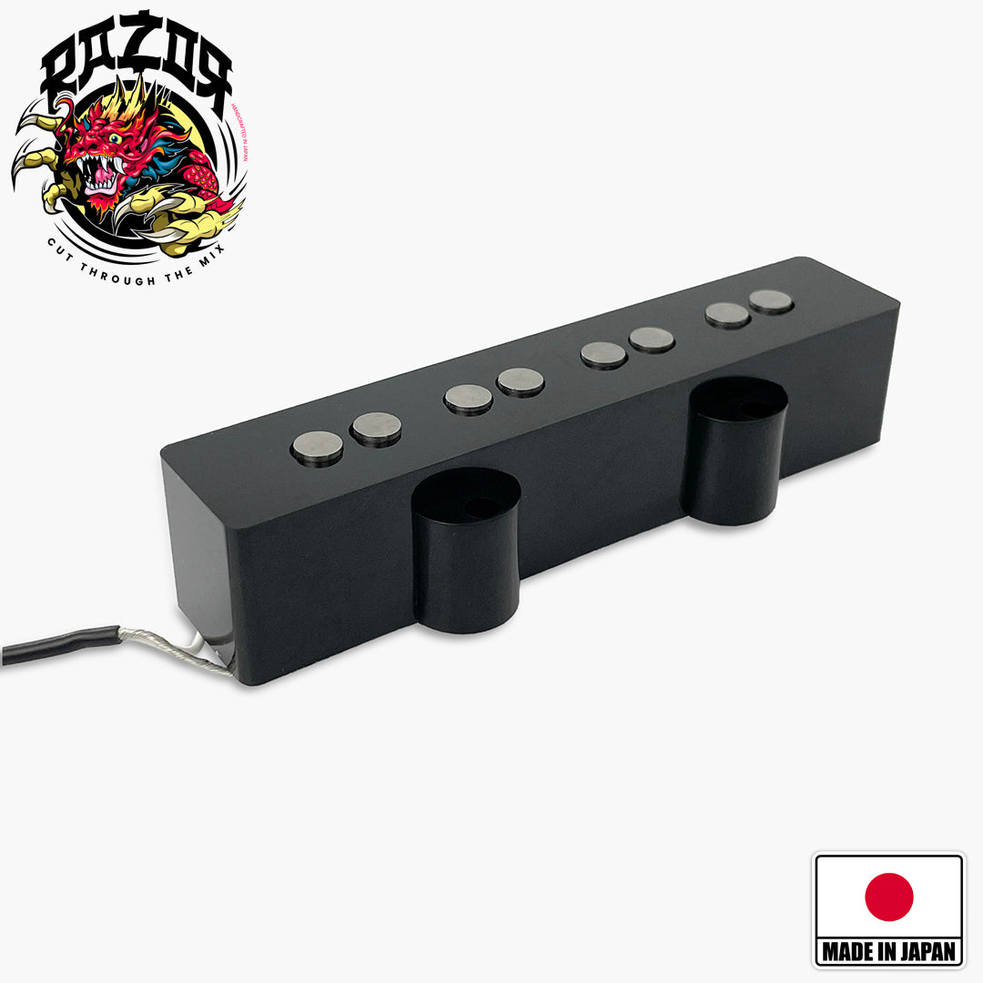 Pastilla de mástil Razor® Mangetsu Full Moon para Jazz Bass® - Negro