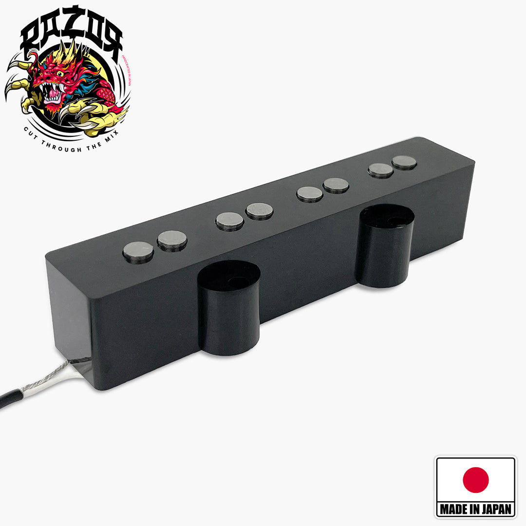 Razor® Mangetsu Full Moon Bridge Pickup for Jazz Bass® - Black