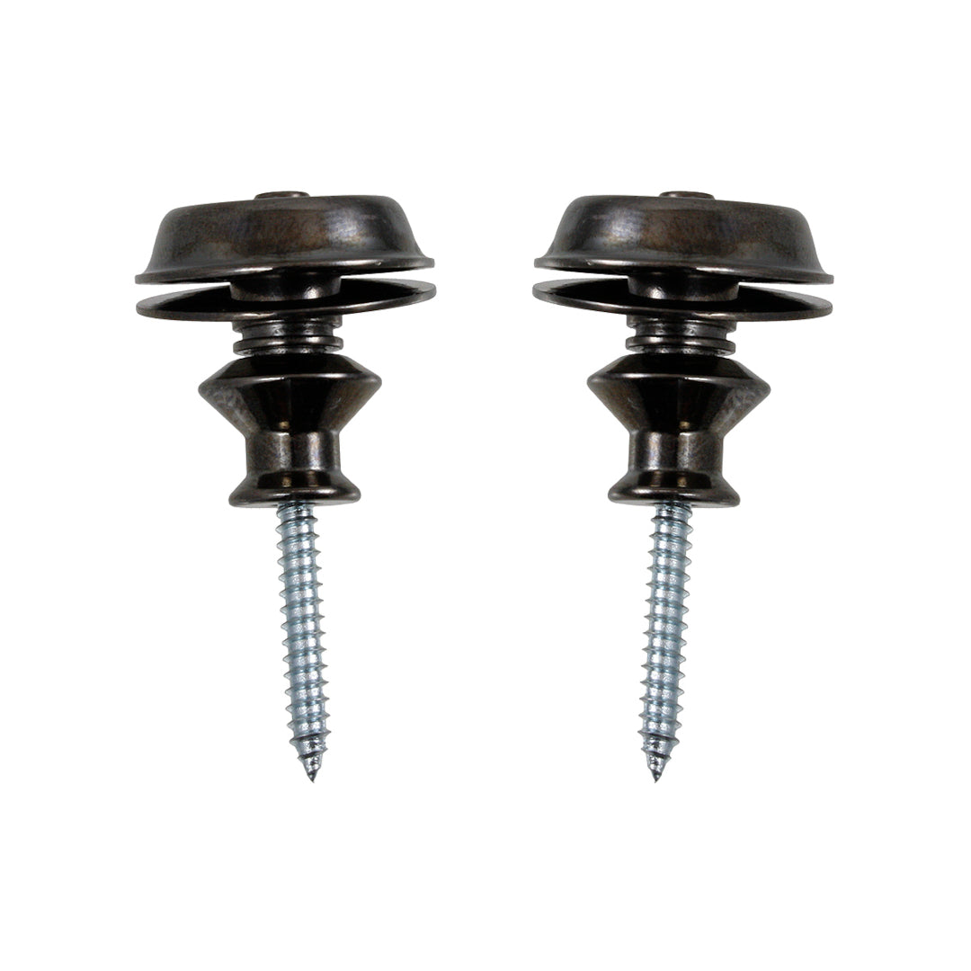 two black strap lock system screws