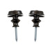 two black strap lock system screws