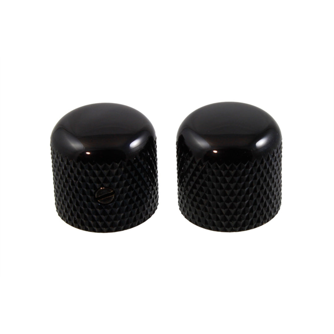 black dome textured knob