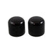 black dome textured knob