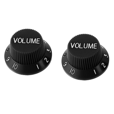 2 black volume knobs
