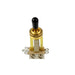 straight toggle switch gold