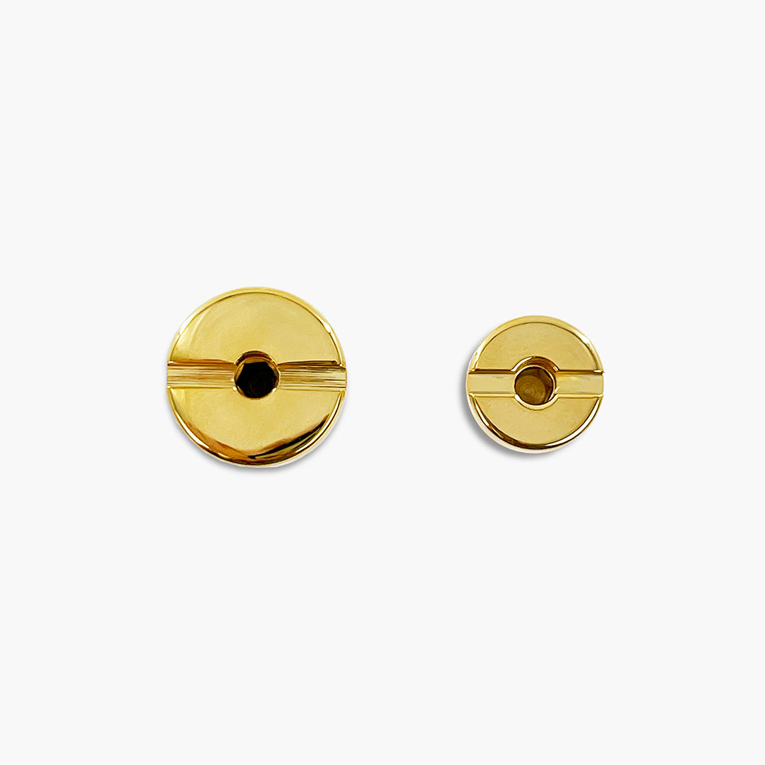 top of gold screws