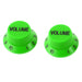 two green volume knobs