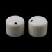 two Ivory colored knobs