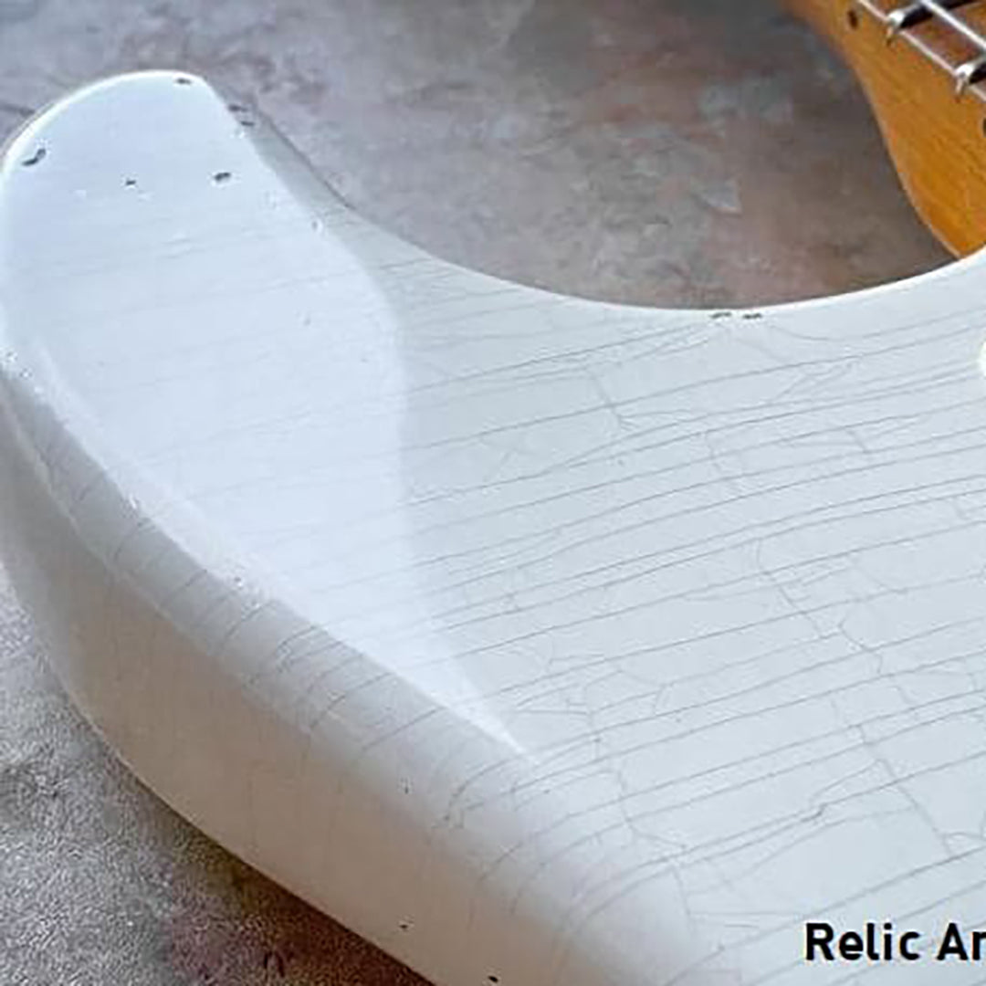 Olympic White Finish on guitar