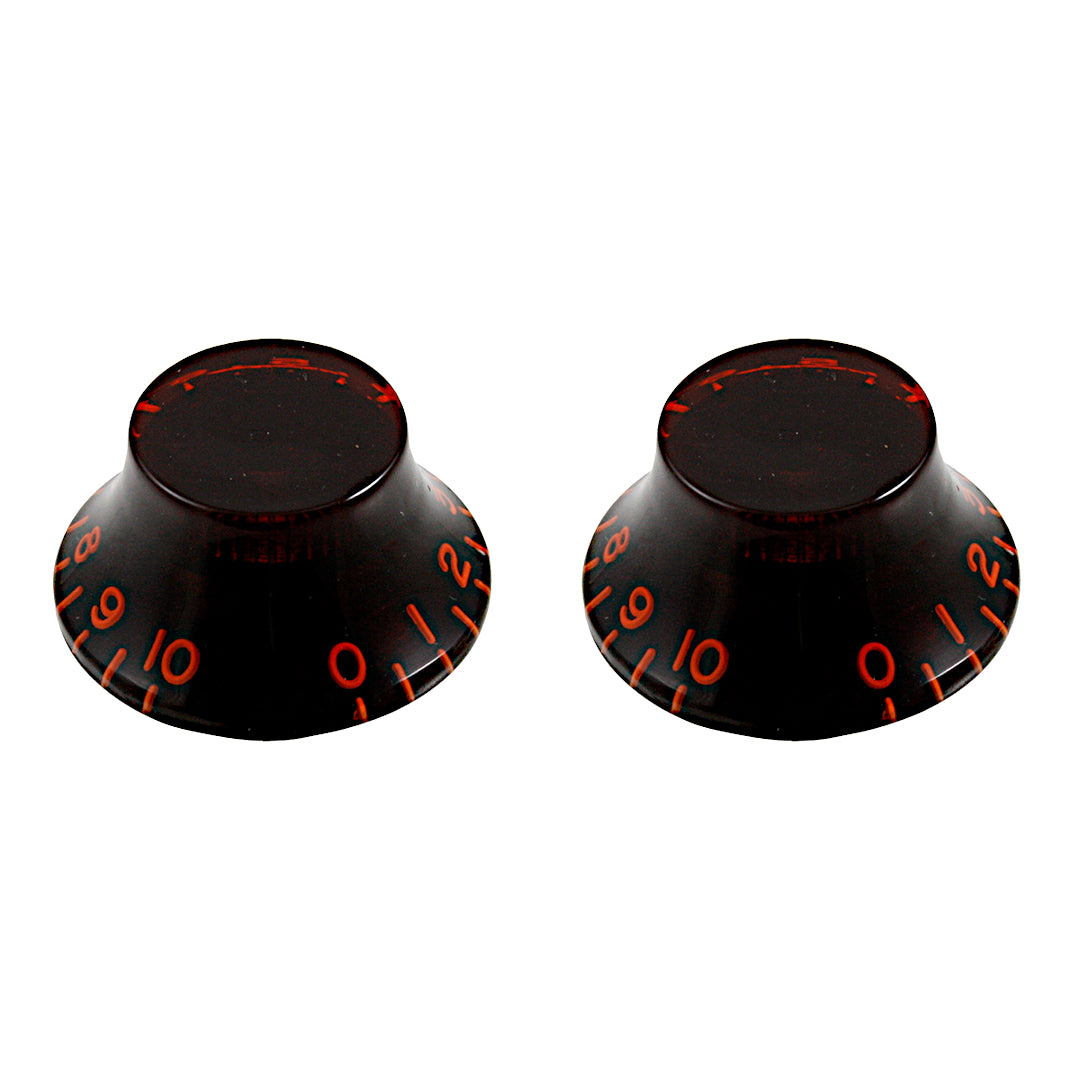 red tinted bell volume knob 