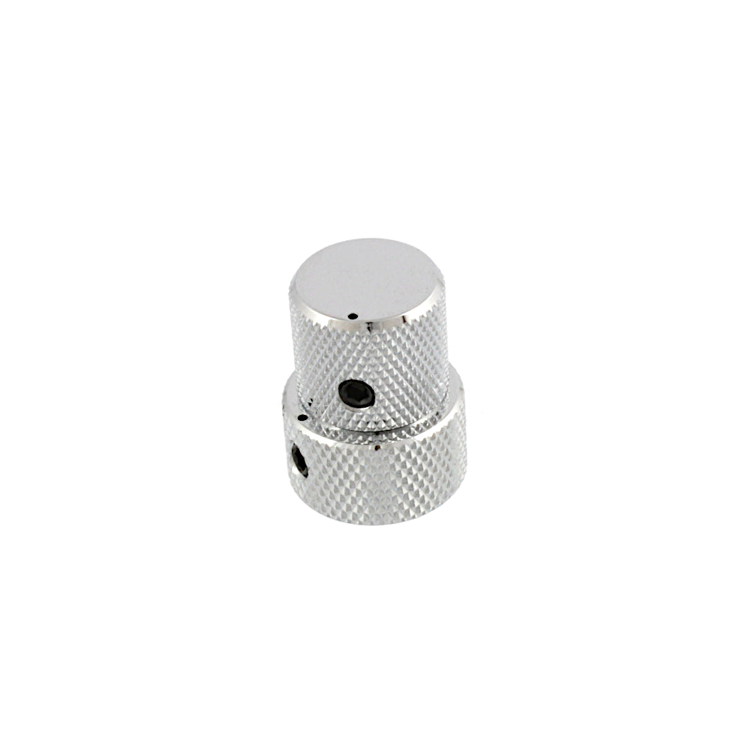 textured chrome knob with 2 levels