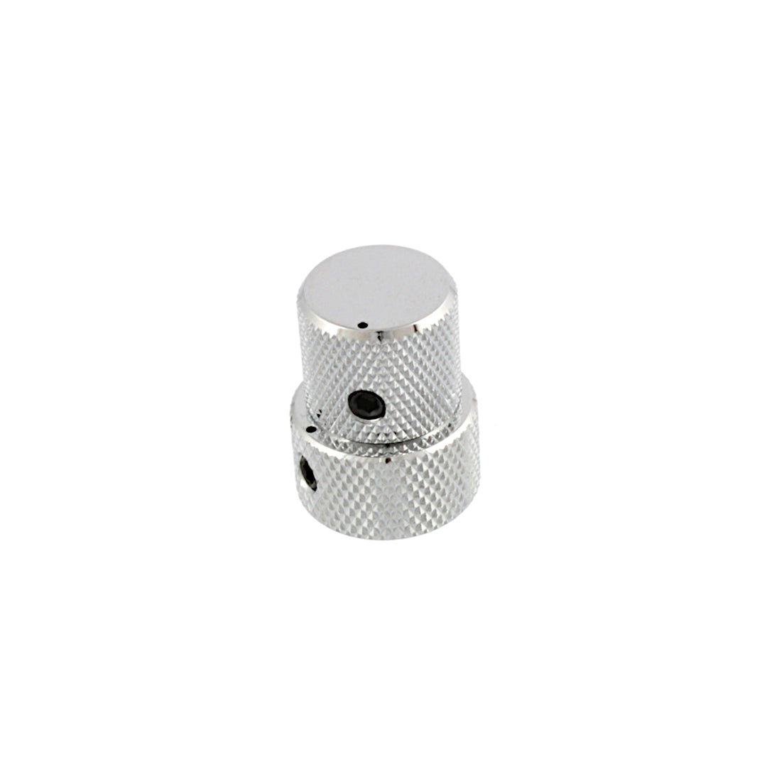 textured chrome knob with 2 levels