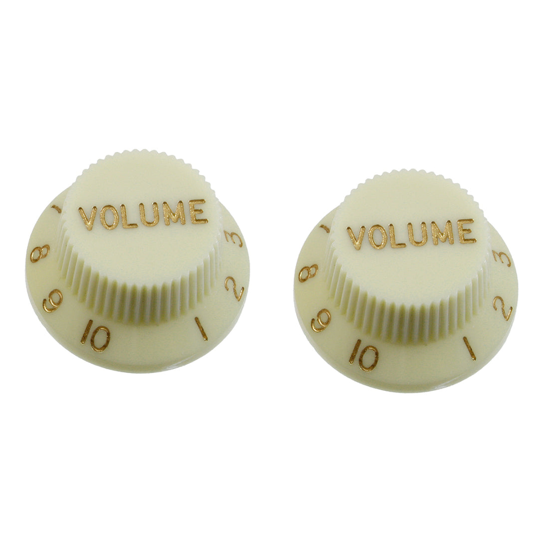 two mint colored volume knobs