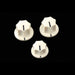 3 knobs white with black indicator line and dot