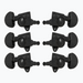 6 black rotomatic tuners