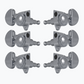 6 chrome locking tuners