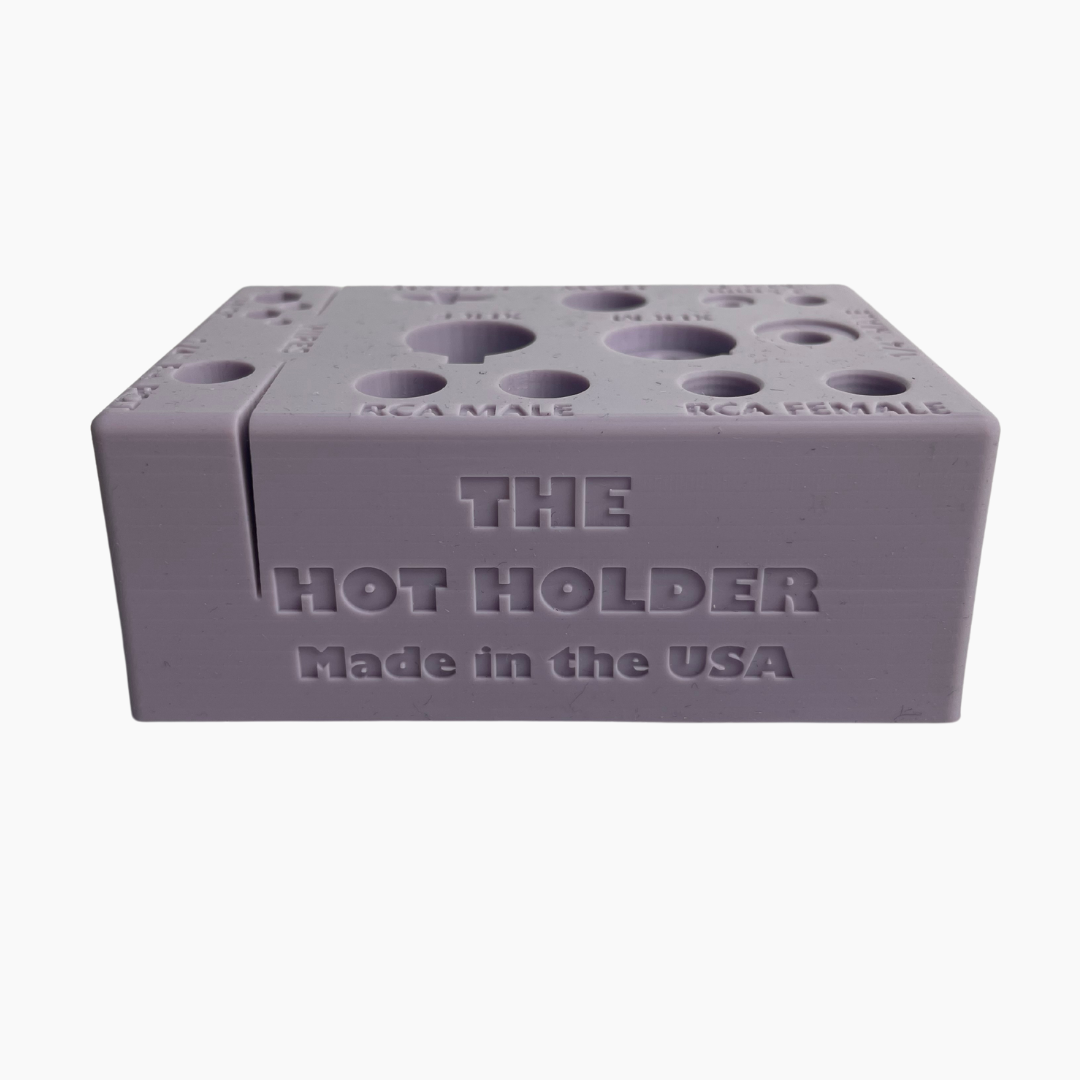 holder for hot soldering tools front