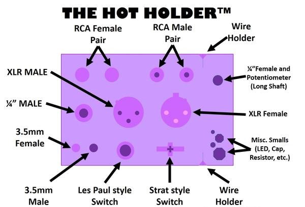 holder for hot soldering tools schematic