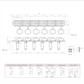 TK-7780-001 Gotoh SDS510 Estilo Vintage 6 teclas en línea (Cant. 6)