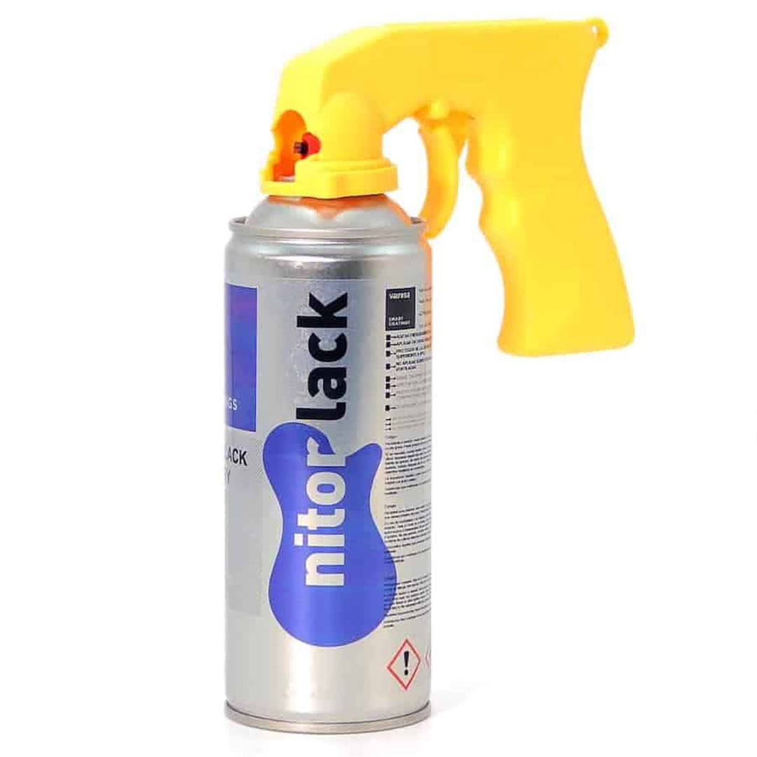Spray Gun Adapter Handle on a can of spray