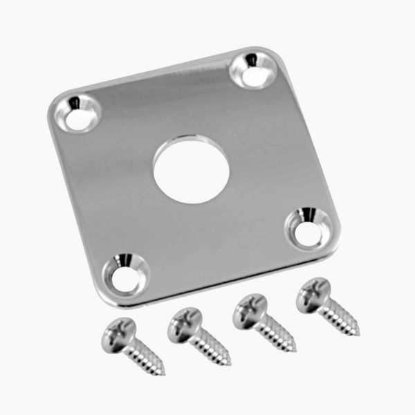 Square Jackplate for Les Paul Nickel